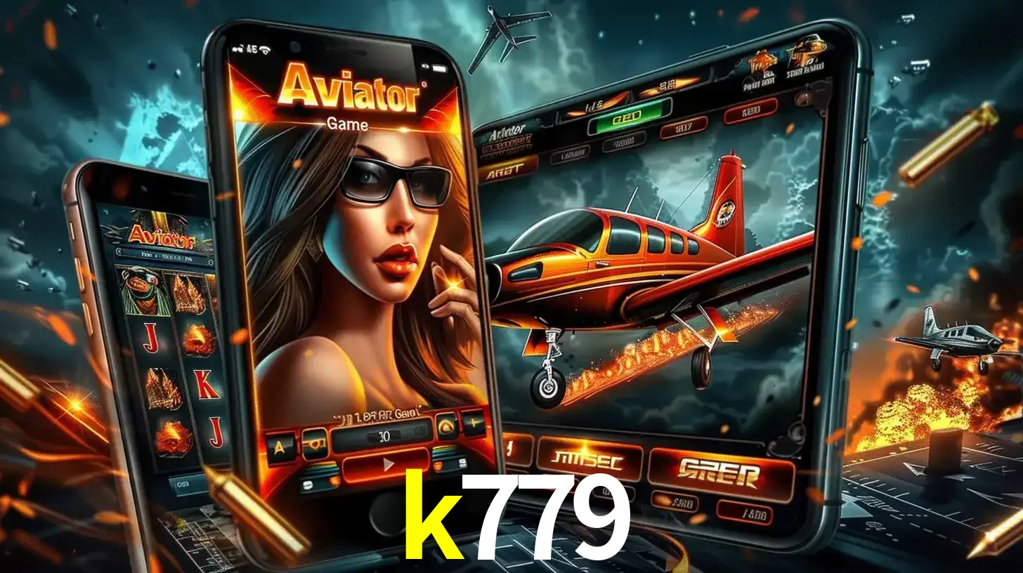 O popular jogo de apostas Aviator exibido em vários celulares e tablets, mostrando a interface emocionante e a ação de voo disponíveis para jogar agora no k779.
