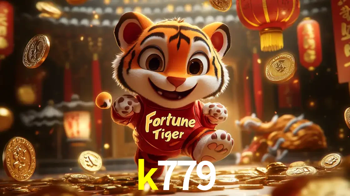 O alegre personagem do Fortune Tiger correndo sobre um caminho de moedas de ouro, simbolizando os grandes prêmios e a diversão do popular jogo de slot do k779.