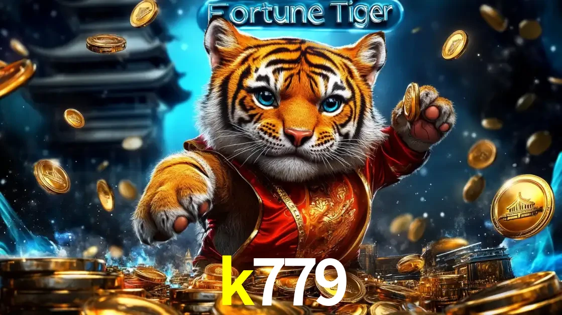 Imagem promocional do jogo de slot Fortune Tiger, com um tigre majestoso em traje tradicional cercado por uma fortuna em moedas de ouro, disponível agora no cassino k779.